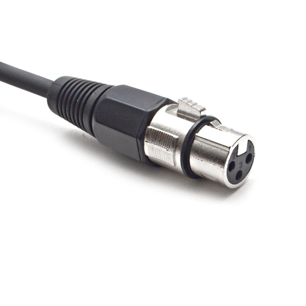 Seismic Audio Satrxl-F10Bgoryp 10-Feet Xlr Female To 1/4-Inch Trs Patch Cables - Multiple Colors