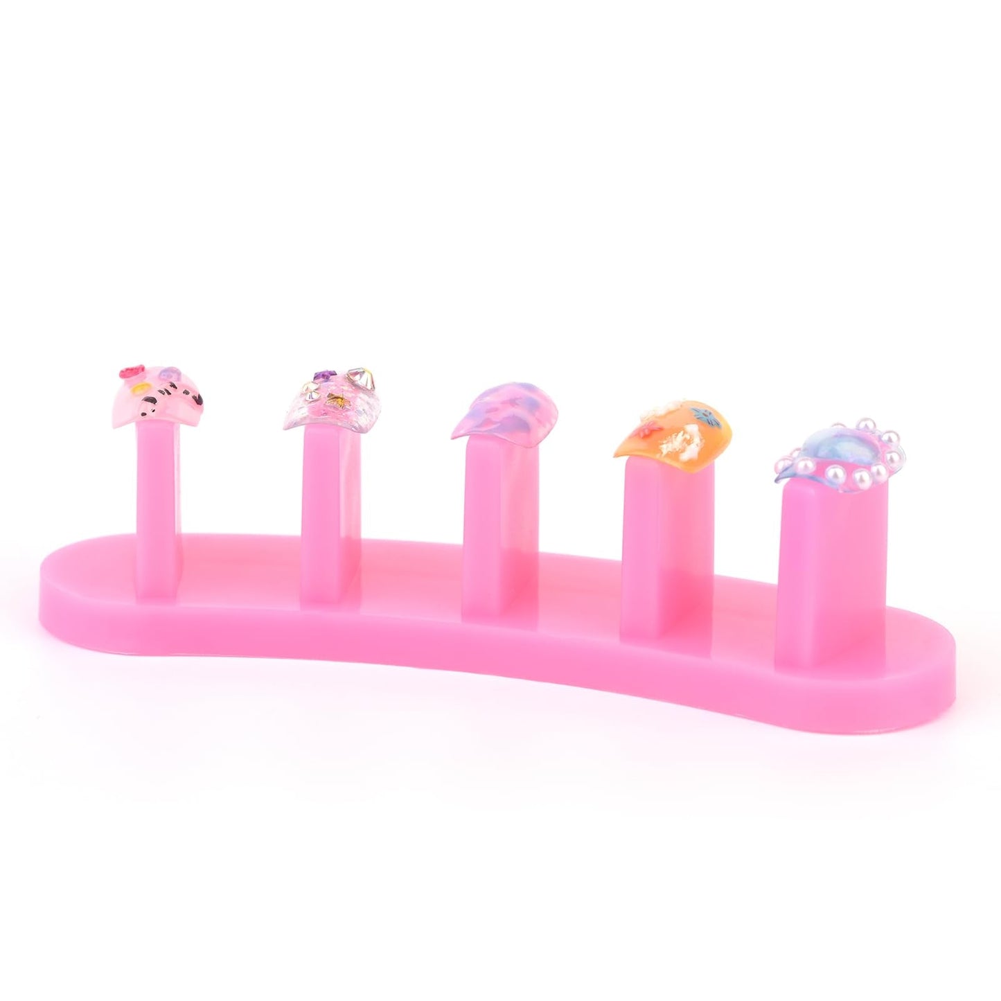KADS 3pcs/set High Qulity PlasticTip Stand for Practice Use Practice Training Nail Art False Tips Display Training Tool