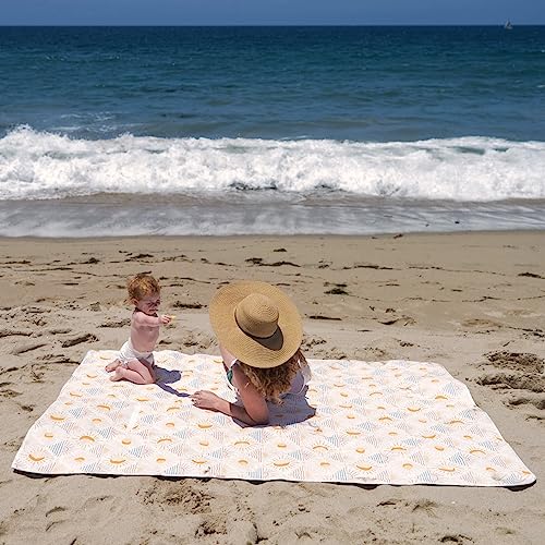 Shwally The Picnic Mat - Indoor/Outdoor Rug with Hand-Drawn Designs - Machine Washable, Water Resistant, Durable & Wipeabl...