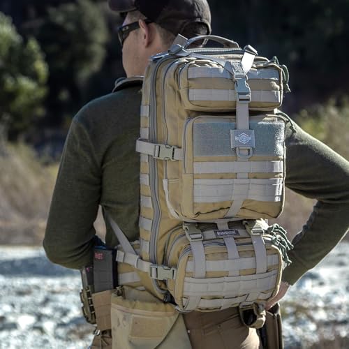 MAXPEDITION Gyrfalcon Backpack (Khaki-Foliage) 36L Tactical Backpack with Detachable Waist Pack, MOLLE Internal Frame Ruck...