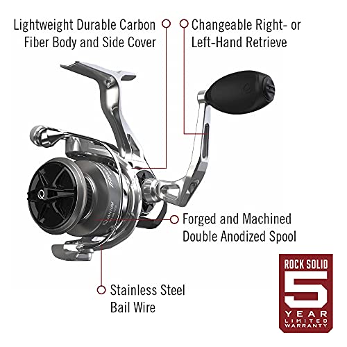 Quantum Throttle Spinning Reel and Fishing Rod Combo