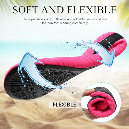 Water Shoes for Women Men Slip-on Barefoot Aqua Yoga Socks for Swim Pool Beach Surf River