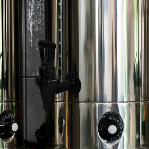 JECOMPRIS Beverage Dispenser Replacement Spigot with Child Lock and Elbow Protector 5.12 Inch Plastic Water Faucet for Dri...