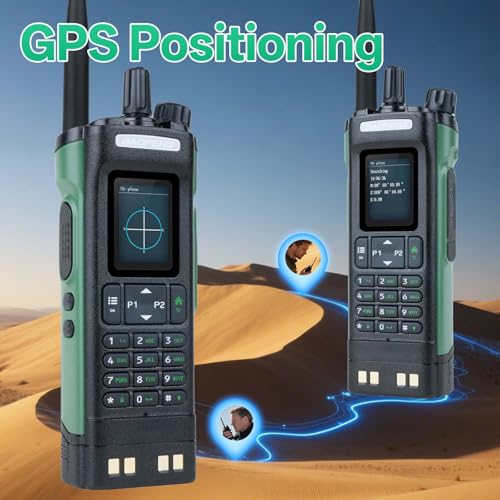 BAOFENG UV-32 GPS 10W Ham Radio Handheld Long Range Two Way Radio with APP Programming, NOAA Weather Receiver, and Copy Fr...