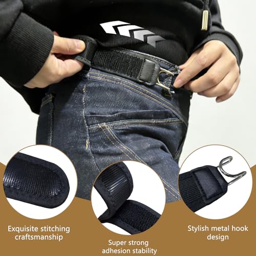 UKM 2PCS Buckleless Belt Hook, Tactical Metal Hook Elastic Belt, Gift for Men & Women, Valentine's Day Gift