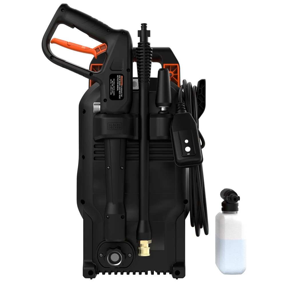 BLACK+DECKER Electric Pressure Washer, Cold Water, 1700 PSI, 1.2 GPM (BEPW1700)