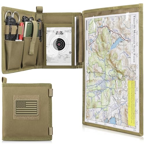 LIVANS Tactical Pouch Military Map Case Holder Army Foldable Map Storage Pouch Multifunctional for Outdoors or Hiking - 1...