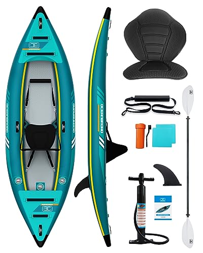 Inflatable Kayak & 90.5in Kayak Paddle