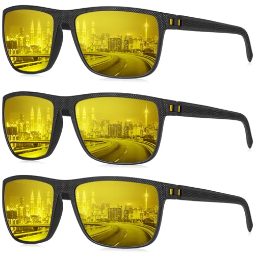 KALIYADI Polarized Sunglasses for Men, Lightweight Sun Glasses with UV Protection for Driving Fishing Golf