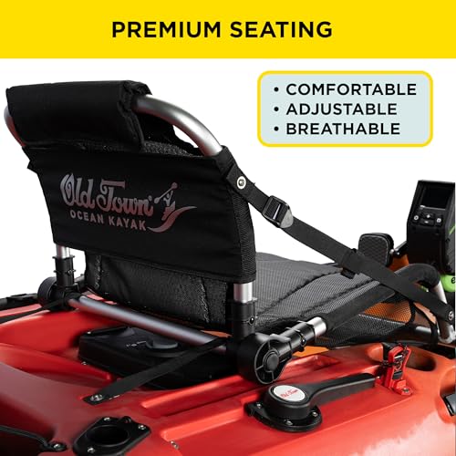 Old Town Ocean Kayak Malibu ePDL+ 120 Solo Sit-on-Top Recreational Kayak with Motor Power-Assisted Pedal and Cruise Contro...