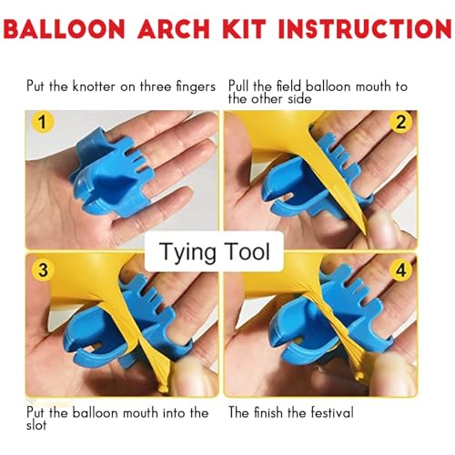 Archloon Blue Balloon Arch Kit, 134pcs Blue Balloon Garland Kit with Metallic, Macaron blue Balloons and Gold Confetti Bal...