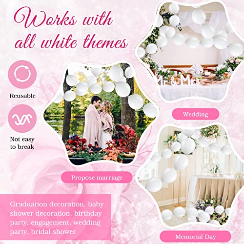 Meanplan 100 Pcs Link Balloon Quick Linking Latex Connected Balloons Linkable for New Year's Party Valentine's Day Carniva...