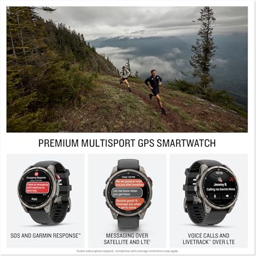 Garmin fēnix® 8 Pro, 47mm, AMOLED Display, Premium Connected Multisport GPS Smartwatch, inReach® Technology, Sapphire, Tit...