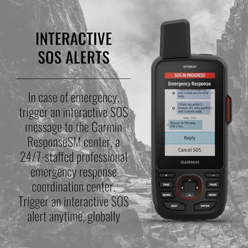 Garmin GPSMAP 67i Rugged Hiking GPS Handheld, Premium inReach Satellite Technology, 425 Hr of Battery Life, Two-Way Messag...