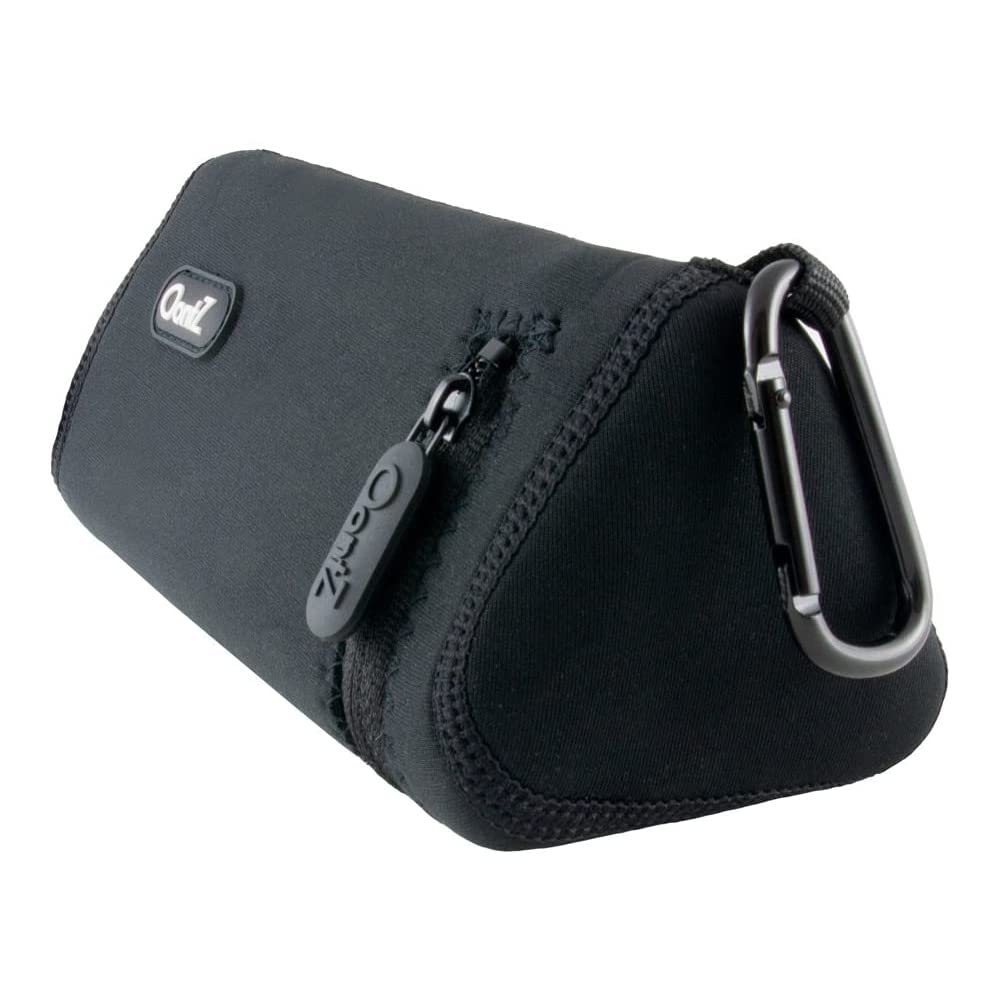 Portable Speaker Carry Case - Fits Oontz Angle 3 Ultra Speakers - Soft Case With Interior Cable Storage And Aluminum Carabiner B