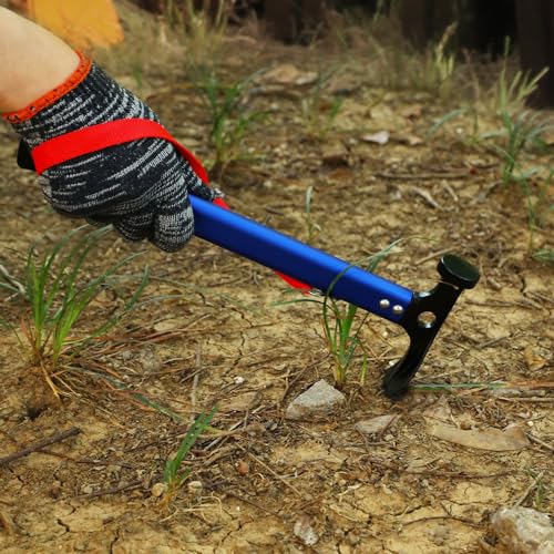 REDCAMP 3-in-1 Aluminum Tent Stake Hammer and Puller Tool, Multi-Functional Heavy Duty Metal Camping Hammer Mallet Ultrali...