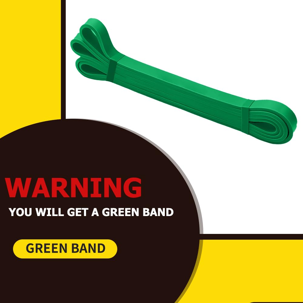ROSAPOAR Resistance Band Pull up Band Fitness Exercise Bands Natural Latex for Workout Body Stretch Powerlifting Band Fitness Sport Training at Home/The Gym - Green