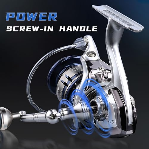 Accuretta Saltwater Spinning Reel,13+1BB Ultra Smooth Saltwater Fishing Reels,Powerful Carbon Drag,CNC Aluminum Spool & Ha...