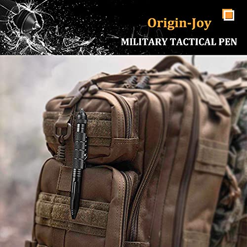 Origin-Joy 2 Pack Tungsten Steel Military Tactical Pen Set, Multifunctional EDC Self Defense Pen With 8 Ballpoint Refills...