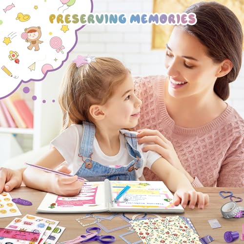 PERRYHOME 2-Pack DIY Journal Kit for Girls - 200+Pcs Journal Set for Tween & Teen Girls, Journaling Art & Crafts Kits, Chr...