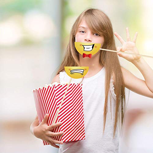 Smile Props: Happy, Angry & Grievance Party Decoration with Stick