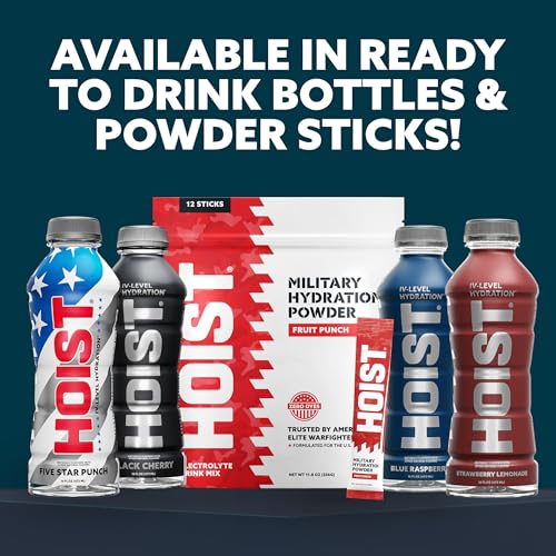 HOIST Premium Military Hydration Electrolyte Drink, Powerful IV-Level Hydration, Clinically Proven Performance Drink, Blue...