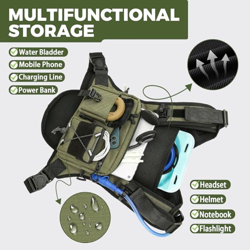 Criuage USA Original Patent Running Hydration Vest Backpack, Lightweight Chest Pack with 2.0L Water Bladder Bag Daypack fo...