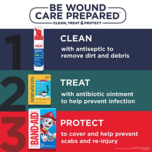 Band-Aid Brand Sterile Adhesive Individually Wrapped Bandages for Kids Featuring Nickelodeon Paw Patrol Characters, First ...
