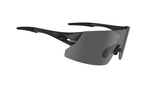 Tifosi Optics Rail XC Sunglasses (Blackout w/Smoke/AC Red/Clear Lenses) - Ideal Cycling (Road & Gravel), Baseball, Softball