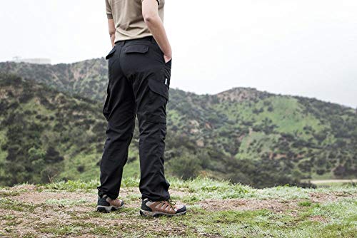 LA Police Gear LAPG Women's Uniform Tactical Pants, Elastic Waistband, Mid Rise, Relaxed Fit, Work Cargo Pants for Women