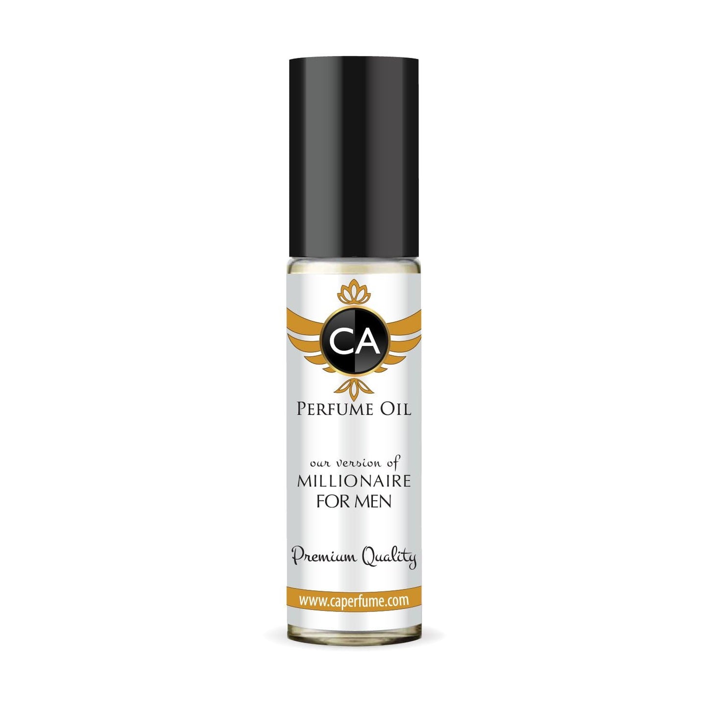 CA Perfume Impression of Millionaire for Men Fragrance Oil Leather Scent Long Lasting Cologne for Men Travel Size TSA Ready Mini Parfum Body Oil Roll-on 0.33 Fl Oz 10ml