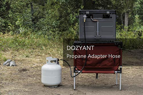 DOZYANT 6 Feet Propane Adapter Hose 1 lb to 20 lb Converter Replacement for QCC1 / Type1 Tank Connects 1 LB Bulk Portable ...
