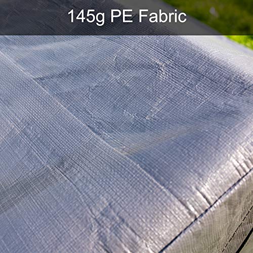 Sunnyglade 10x20 Feet Carport Replacement Top Canopy Cover with Fabric Pole Skirts and Accessories for Car Garage Shelter ...