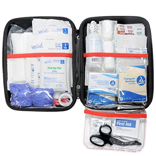 MFASCO First Aid Car Kit - Outdoor First Aid Kit for Emergencies, Compact First Aid Kit Car Essential for Travel & Campin...