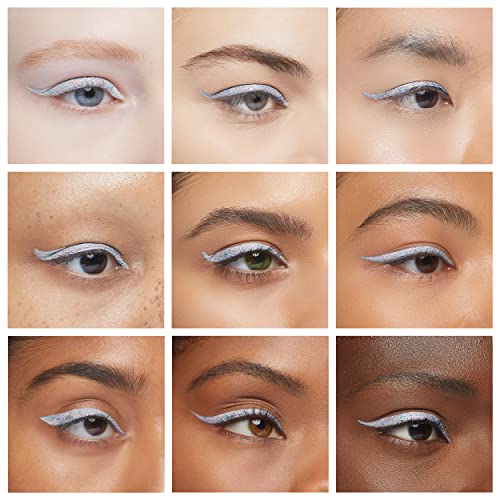 Erinde Liquid Glitter Eyeshadow Eyeliner, Korean Makeup Bling Under Eye Shadow, Shimmer Metallic, Lightweight Waterproof L...