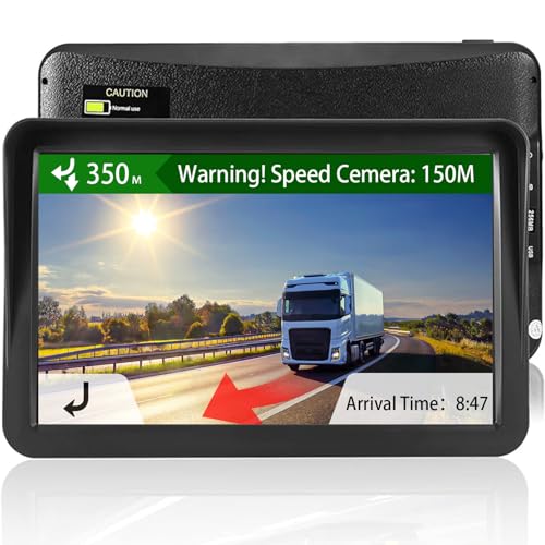 GPS Navigator for Car, Truck GPS 9 Inch Touch Screen, Latest 2025 Maps for Car GPS, RV GPS Support Voice Turn-by-Turn Guid...