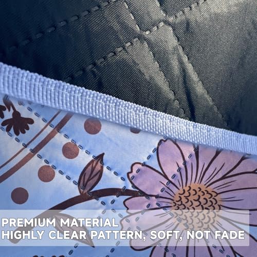 FLY SPRAY Extra Large Picnic Outdoor Blanket, 80''x80'' Waterproof Foldable Blankets Gingham Picnic Mat for Beach (Pink)