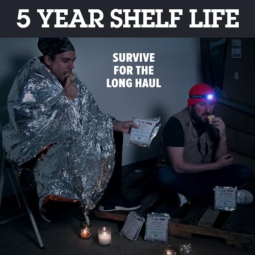 Grizzly Gear Emergency Food Rations- 3600 Calorie Bar (Vanilla Poundcake) - 3 Day, 72 Hour Ready To Eat Supply For Disaste...