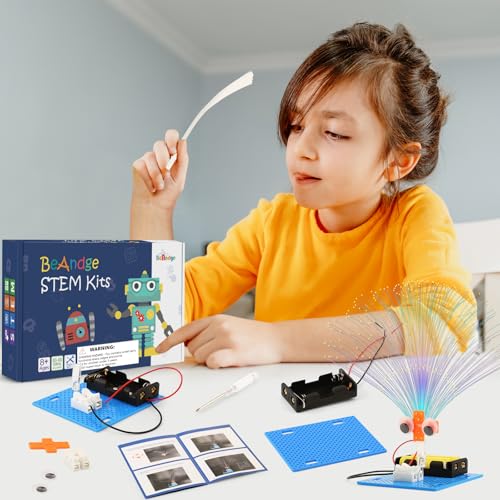 7 Set Bulk STEM Kit Individual Craft Kits for Kids, Science Projects Crafts Group Activity, Light Experiments Circuit Toy...