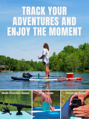 Niphean PRO (Extra Large) Paddle Board, 12'6" Stand Up Inflatable Paddle Board with Seat, Pressure Gauge, Multifunctional ...
