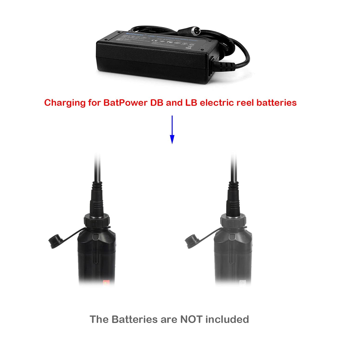 Batpower 65W Prof Electric Fishing Reel Battery Charger Power Supply Compatible For Daiwa Bm2300 Lb3100 Bm2600 Bm2900 Bm3200 Bm3
