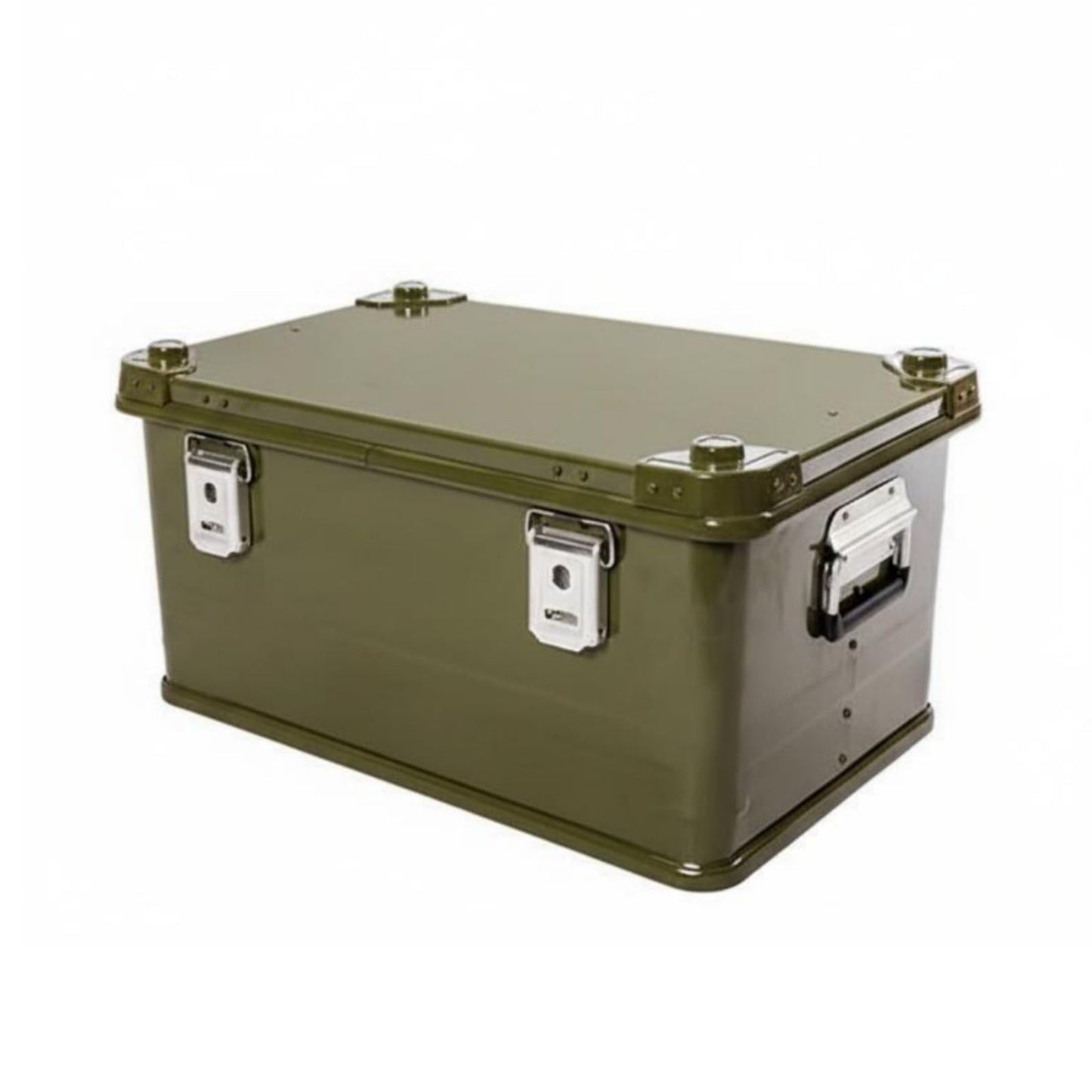 Wsymxuo Aluminum Storage Box Resistant Car Trunk Organizer Box Rivet Reinforced Car Trunk Storage Organizer for Travel, Green, Small 30L