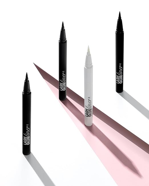 KISS Clear Lash GLUEliner, Felt-Tip Eyelash Adhesive, Clear Matte Finish, Foolproof Application, Easy Touch-Up, 0.02 Oz. (Pack of 2)