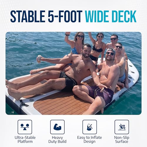 Multi Person Inflatable Paddle Board I Family Paddle Board I Giant Sup | Premium Multi Person Sup I Paradise Pad 12’x5’