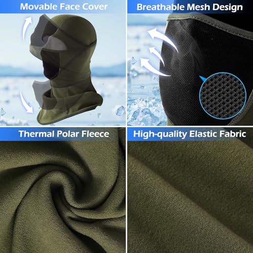 Balaclava Ski Mask, Winter Face Mask for Men Women, Cold Weather Gear for Outdoor Biking Snowboarding Motorcycle