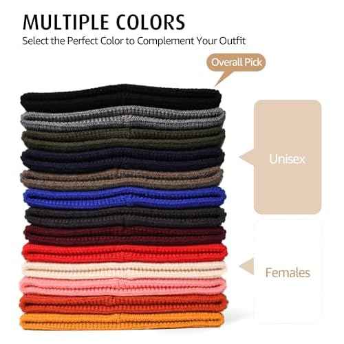 HiRui Knit Beanie Hats for Men Women Winter Hats Skull Caps Warm Classic Slouchy
