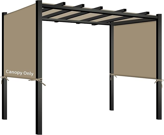 Universal Canopy Cover Replacement for 17x6.8 Ft Outdoor Pergola Structure, Garden Pergola Shade for Gazebo Patio Porch Ba...