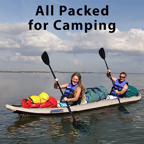 Sea Eagle 465FT FastTrack Inflatable Kayak 15'3" 1-3 Person Touring Kayak, Rigid External keel, Smoother Paddling Experien...