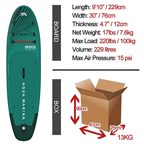 Aqua Marina Breeze 9' 10 '' Inflatable Stand Up Paddle Board