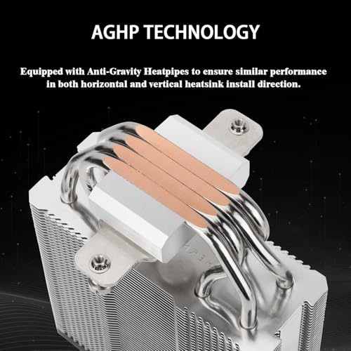 Thermalright Assassin X 120R Digital ARGB Black CPU Cooler, Digital Screen Top Cover, TL-P12-S PWM Quiet Fan CPU Air Coole...